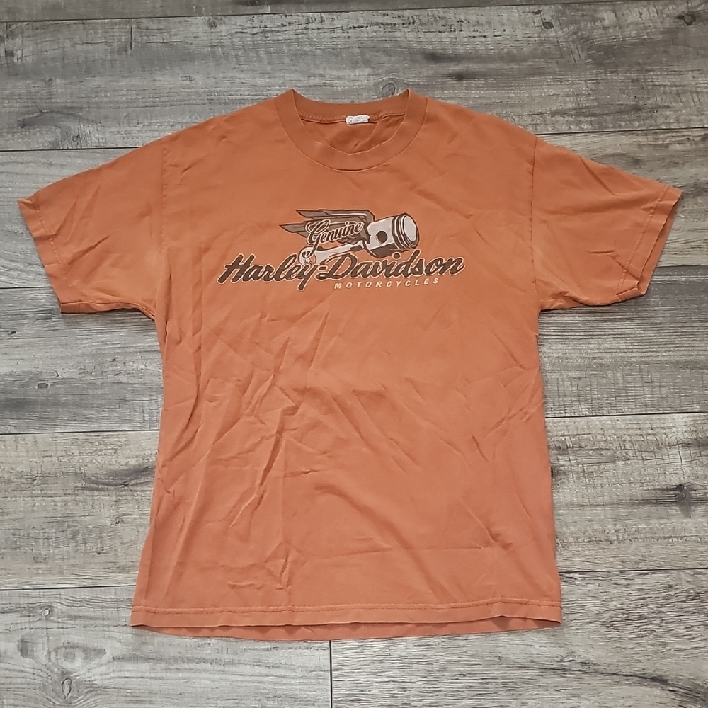 Harley-Davidson Rio Valley Grande McAllen Texas Orange T-Shirt for Men